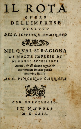 Cover for Il Rota overo dell'imprese