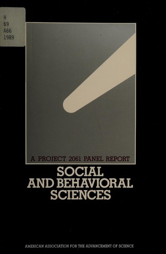 Cover for The Social and behavioral sciences