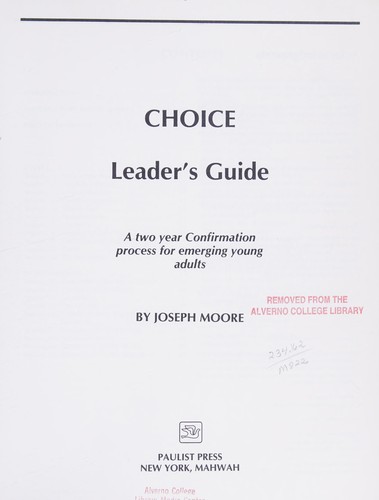 Cover for Choice