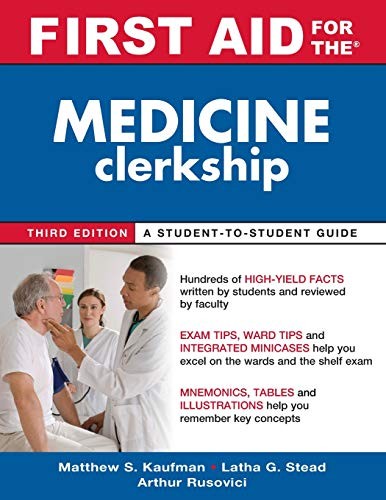 Cover for First Aid for the Medicine Clerkship, Third Edition