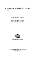 Cover for A Garioch miscellany