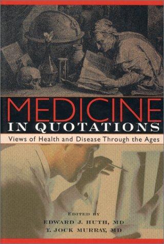 Cover for Medicine in Quotations