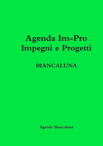 Cover for Agenda Im-Pro BIANCALUNA