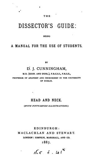 Cover for The dissector's guide