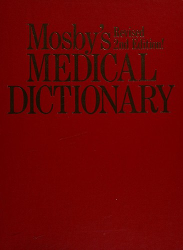 Cover for Mosby's medical dictionary.