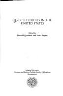 Cover for Turkish studies in the United States
