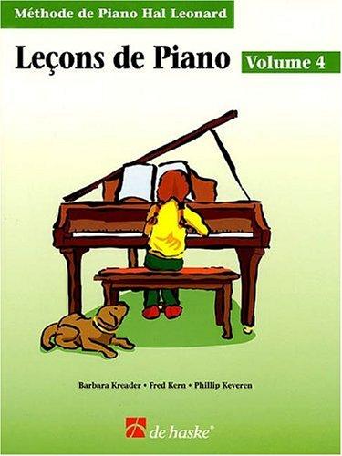Cover for Piano Lessons Book 4 - French Edition