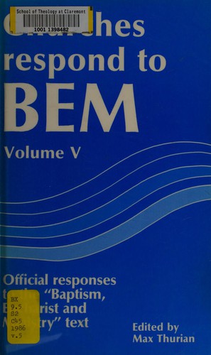 Cover for Churches respond to BEM
