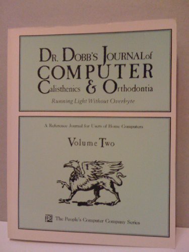 Cover for Dr. Dobb's Journal of Computer Calisthenics and Orthodontia, Vol. 2