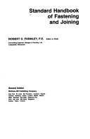 Cover for Standard handbook of fastening and joining