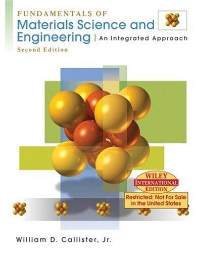 Cover for Fundamentals of Materials Science and Engineering