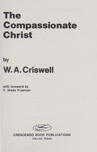 Cover for The compassionate Christ
