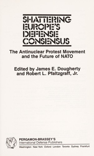 Cover for Shattering Europe's defense consensus