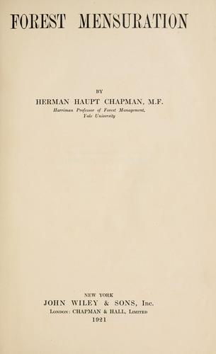 Cover for Forest mensuration