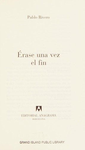 Cover for Érase una vez el fin