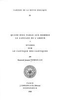 Cover for Quand Dieu parle aux hommes le langage de l'amour
