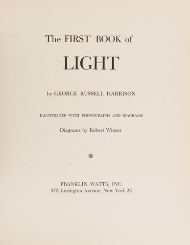 Cover for The first book of light.