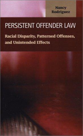 Cover for Persistent Offender Law