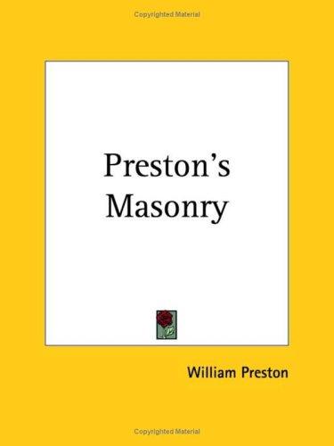 Cover for Preston's Masonry