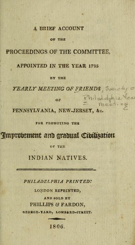 Cover for Accounts of two attempts towards the civilization of some Indian nations in North America