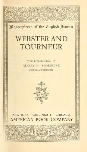 Cover for Webster and Tourneur