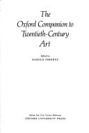 Cover for The Oxford companion to art