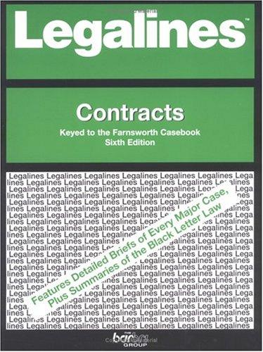 Cover for Legalines: Contracts
