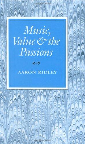 Cover for Music, value, and the passions