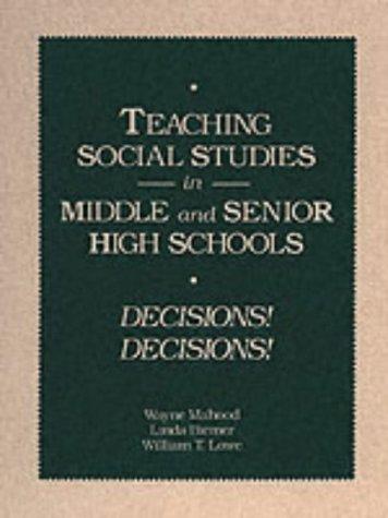 Cover for Teaching Social Studies in Middle and Senior High Schools