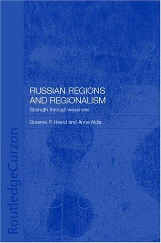Cover for Russian Regions and Regionalism