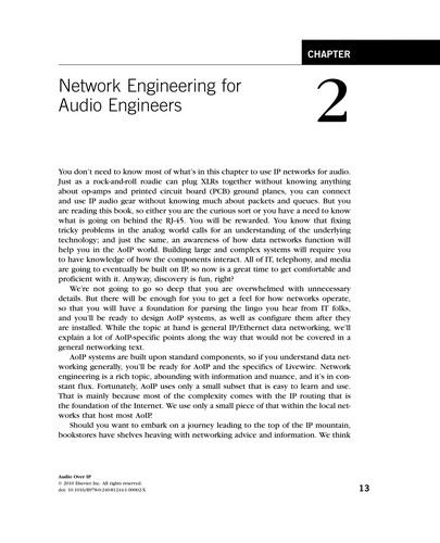 Cover for Audio over IP