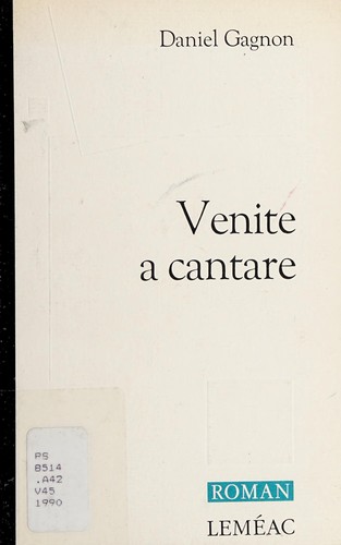 Cover for Venite a cantare