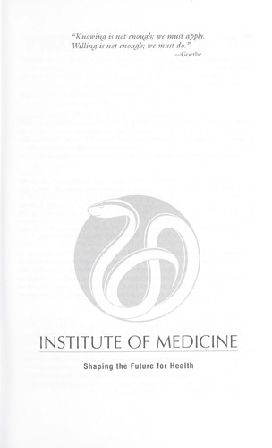 Cover for Improving the quality of long-term care