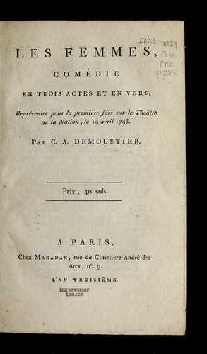 Cover for Les femmes