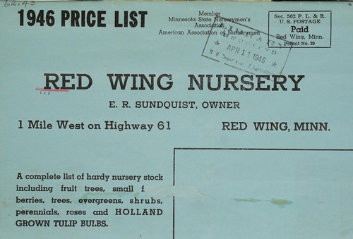 Cover for 1946 price list
