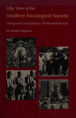 Cover for Fifty years of the Southern Sociological Society