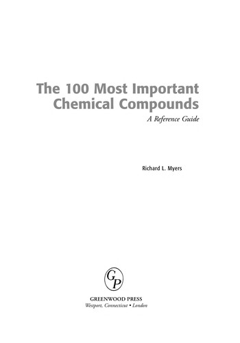 Cover for The 100 most important chemical compounds