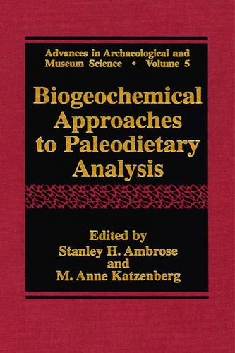 Cover for Biogeochemical approaches to paleodietary analysis