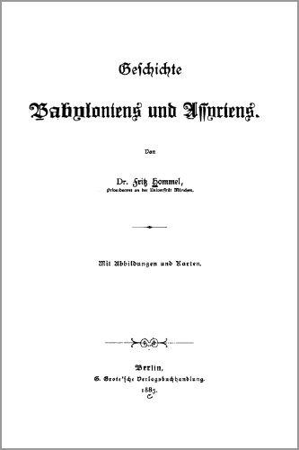Cover for Geschichte Babyloniens und Assyriens