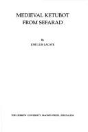 Cover for Medieval ketubot from Sefarad