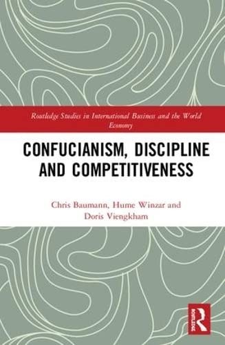 Cover for Confucianism Discipline and Competitiveness