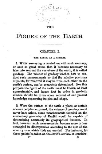 Cover for The Figure of the Earth: An Introduction to Geodesy
