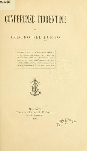 Cover for Conferenze fiorentine