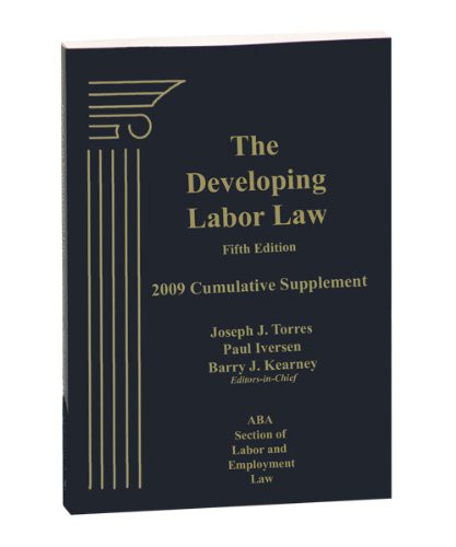 Cover for Developing Labor Law, 5th Edition, 2009 Cumulative Supplement