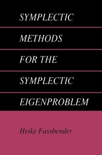 Cover for Symplectic Methods for the Symplectic Eigenproblem