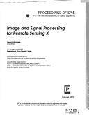Cover for Image and signal processing for remote sensing X
