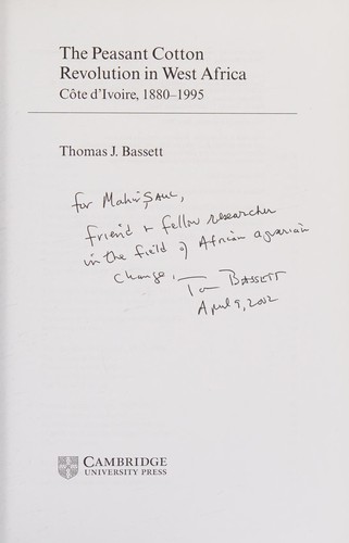 Cover for The peasant cotton revolution in West Africa