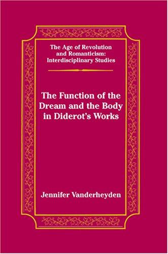 Cover for The function of the dream and the body in Diderot's works