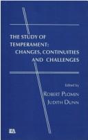 Cover for The Study of Temperament