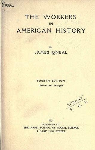Cover for The workers in American history.